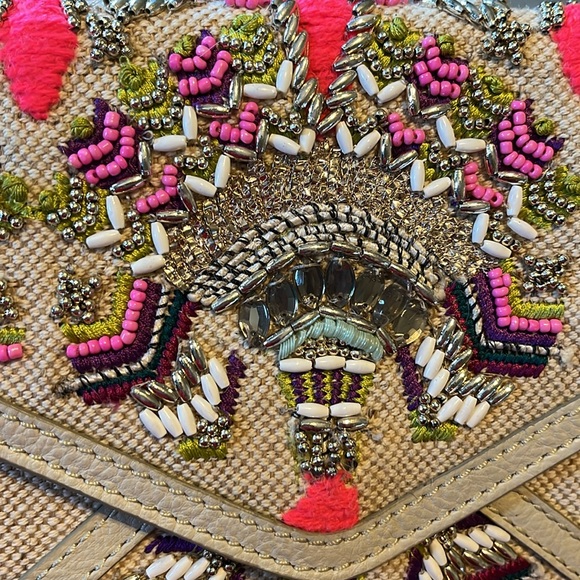 Beautiful new Beaded Envelope Clutch With Inside Pockets. Rebecca Minkoff - Picture 5 of 7